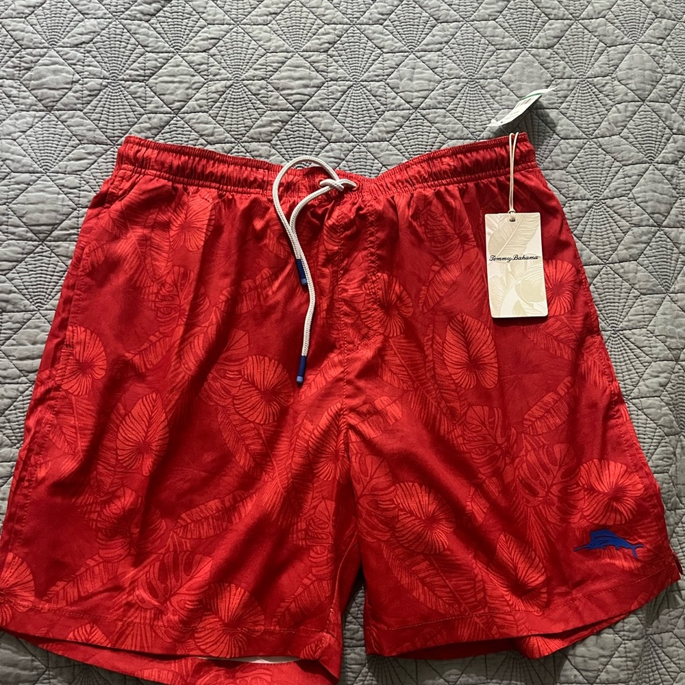 Tommy Bahama Red Swim Shorts for Men